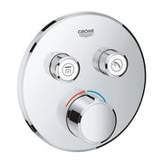 Baterie dus doua iesiri Grohe SmartControl, fara termostat, fara corp incastrat-29145000