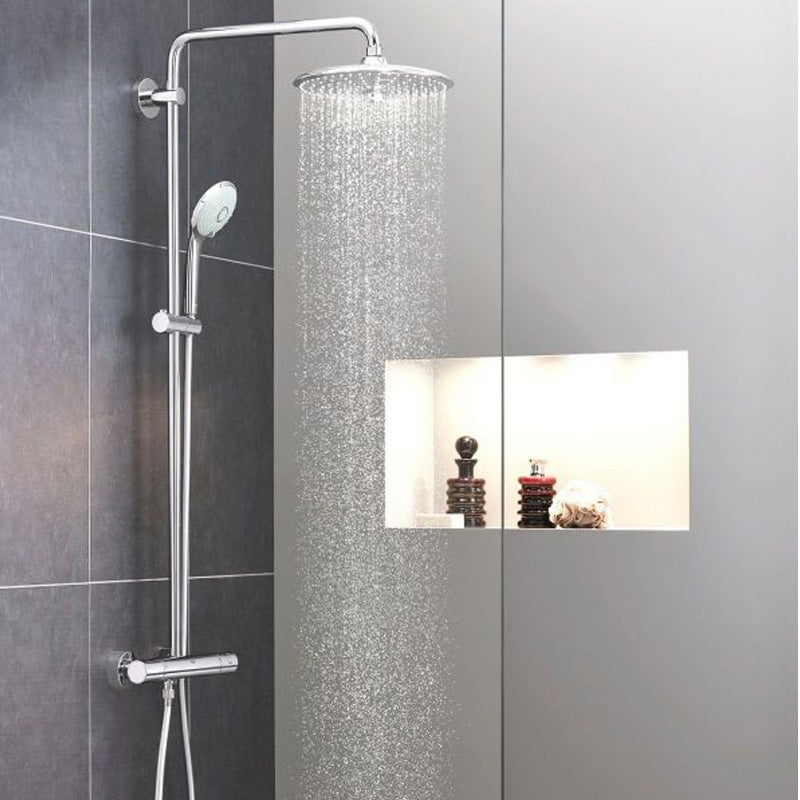 Pachet: Coloana dus Grohe Euphoria 260-27296002, Baterie lavoar Eurosmart Cosmpolitan-32825000, Agatatoare baie Grohe Baucosmo-40461001