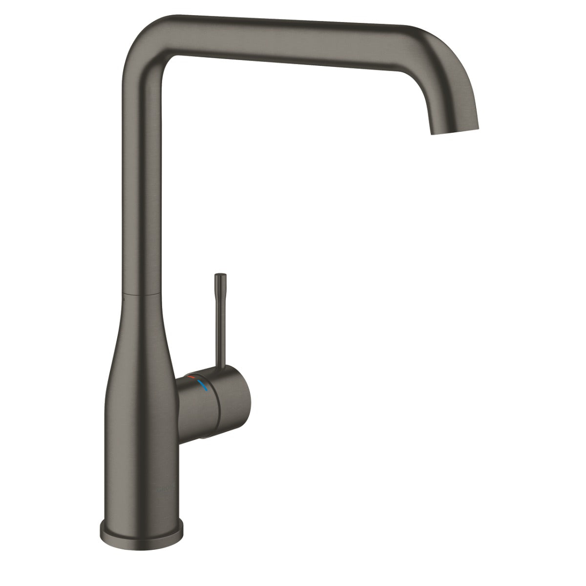 Baterie de bucatarie Grohe Essence 3/8'', monocomanda, pipa inalta, pivotanta,  brushed hard graphite - 30269AL0