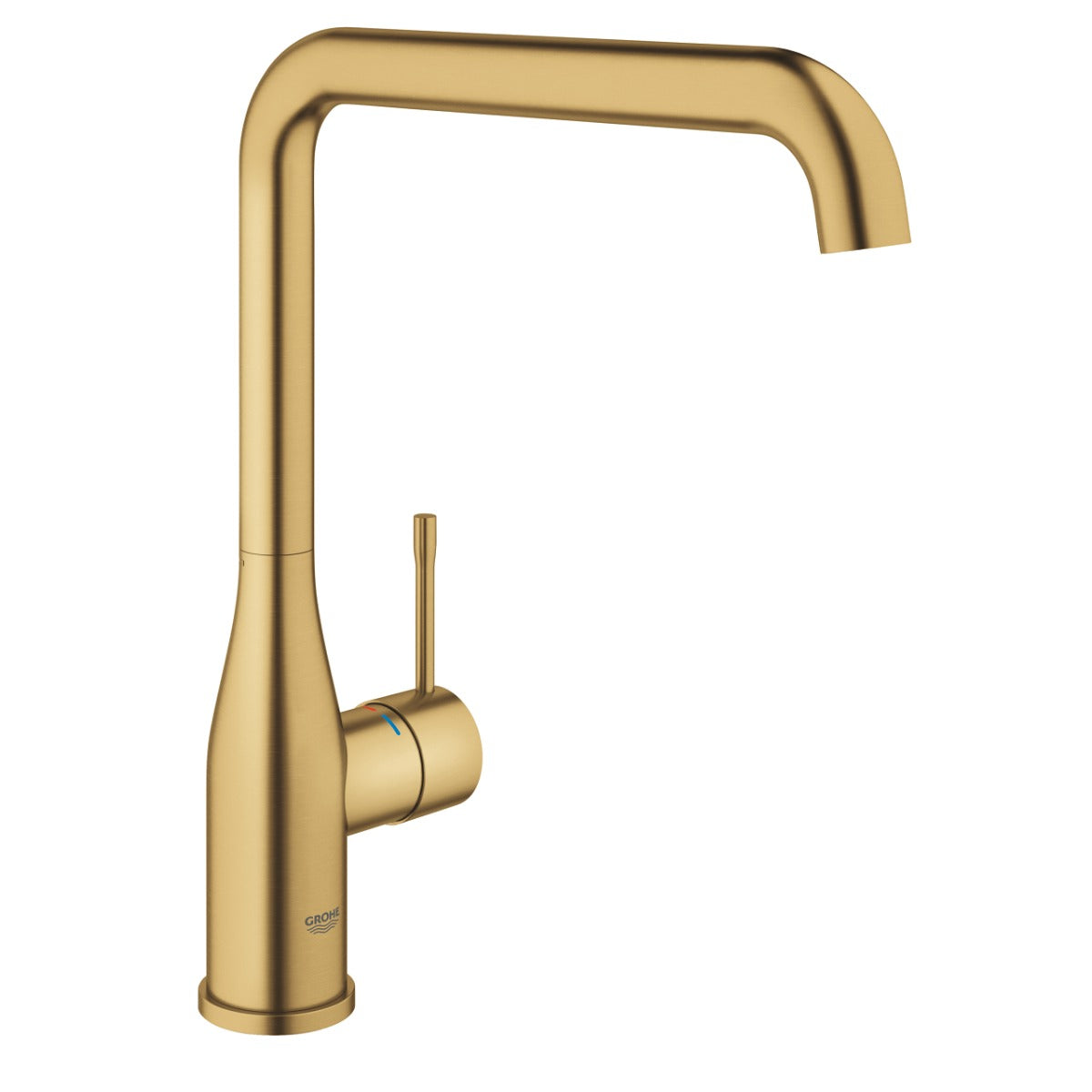 Baterie de bucatarie Grohe Essence, 3/8'', monocomanda, pipa inalta, pivotanta, brushed cool sunrise - 30269GN0