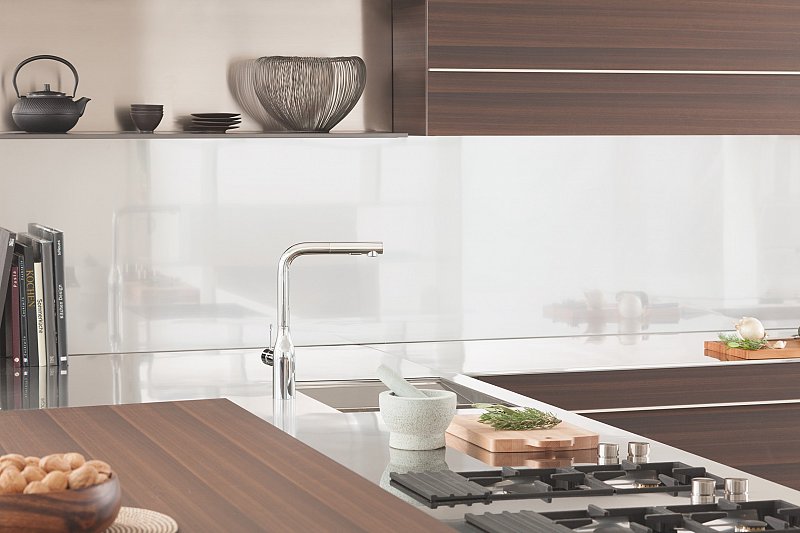 Baterie bucatarie, dus extractabil Grohe Essence New, cartus ceramic,anti-calcar, crom-30270000