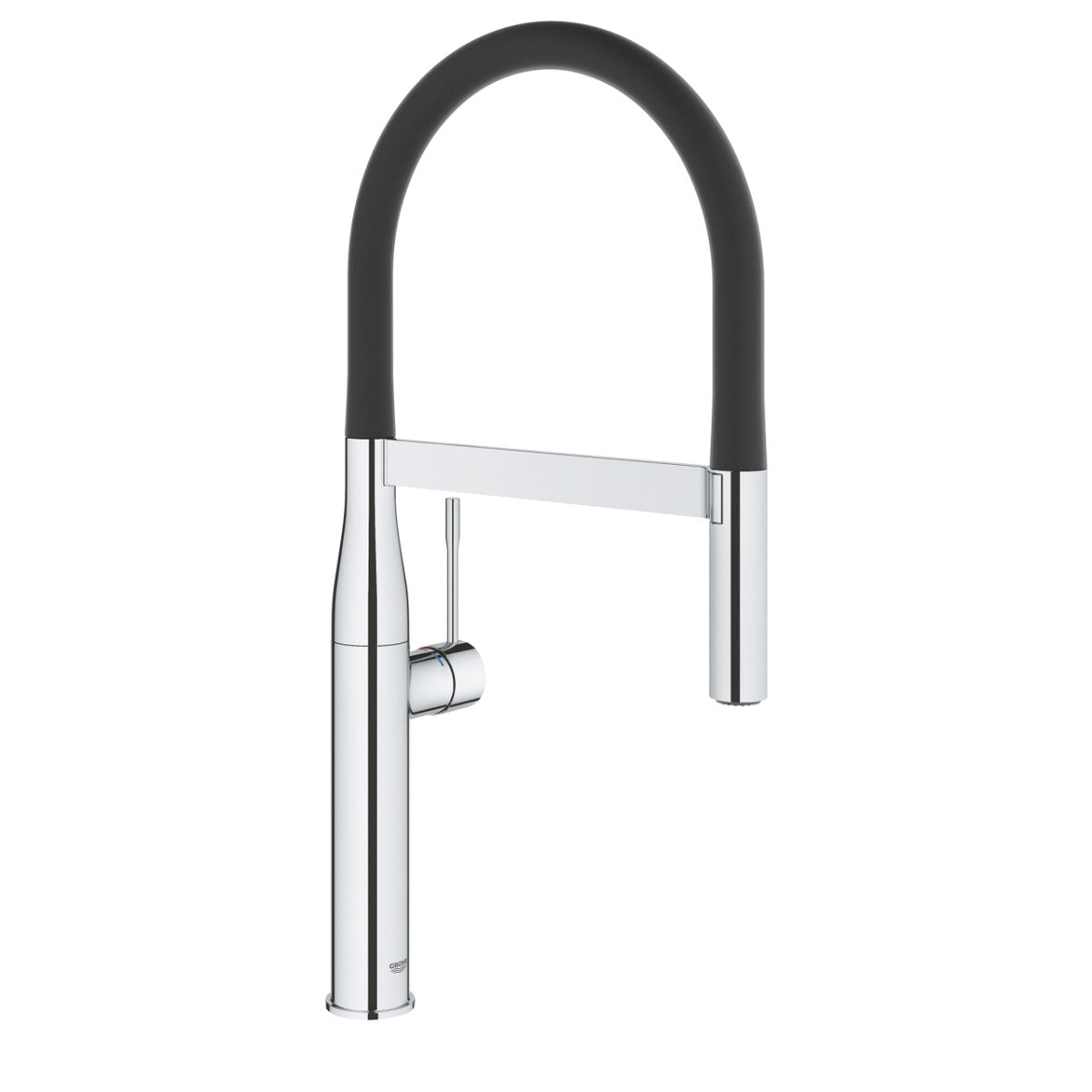 Baterie bucatarie Grohe Essence, 3/8'', monocomanda, dus extractabil, pivotanta, crom - 30294000