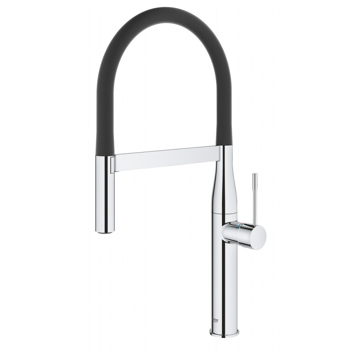 Baterie bucatarie Grohe Essence, 3/8'', monocomanda, dus extractabil, pivotanta, crom - 30294000