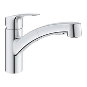 Baterie bucatarie Grohe Eurosmart New cu dus,crom, furtune flexibile-30305001