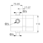 Corp incastrat pentru baterie cada / dus Kludi Pure & Easy, montaj incastrat - 38636