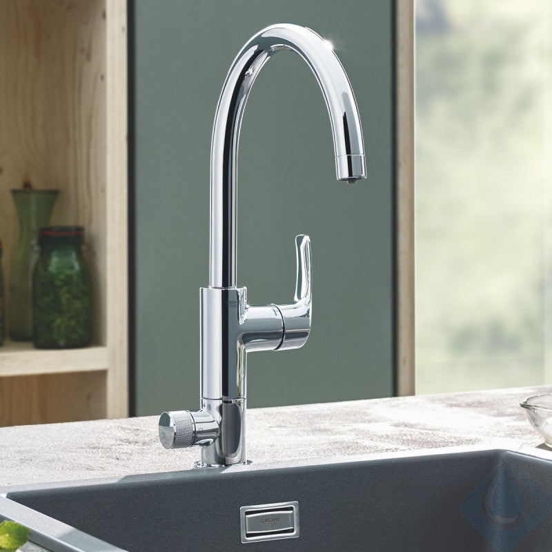 Baterie bucatarie cu filtru de apa Grohe Blue Pure Eurosmart,filtru 2500 l,crom,furtune flexibile-30383000