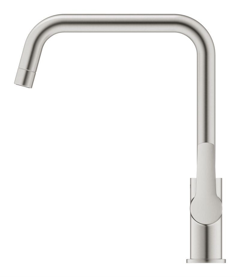 Baterie de bucatarie Grohe Start, 3/8'', pipa inalta, tip U, pivotanta, supersteel - 30470DC0