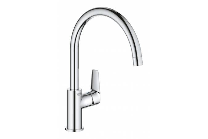 Baterie bucatarie Grohe Startedge, pipa pivotanta, crom, furtune flexibile-30529001