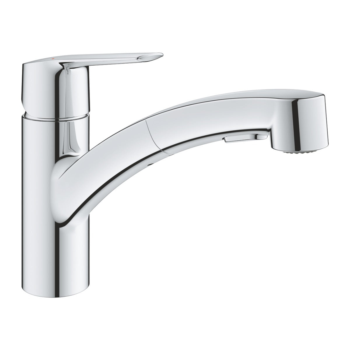 Baterie bucatarie Grohe Start, pipa pivotanta, 2 pulverizari, crom, furtunuri flexibile,model 2022- 30531001