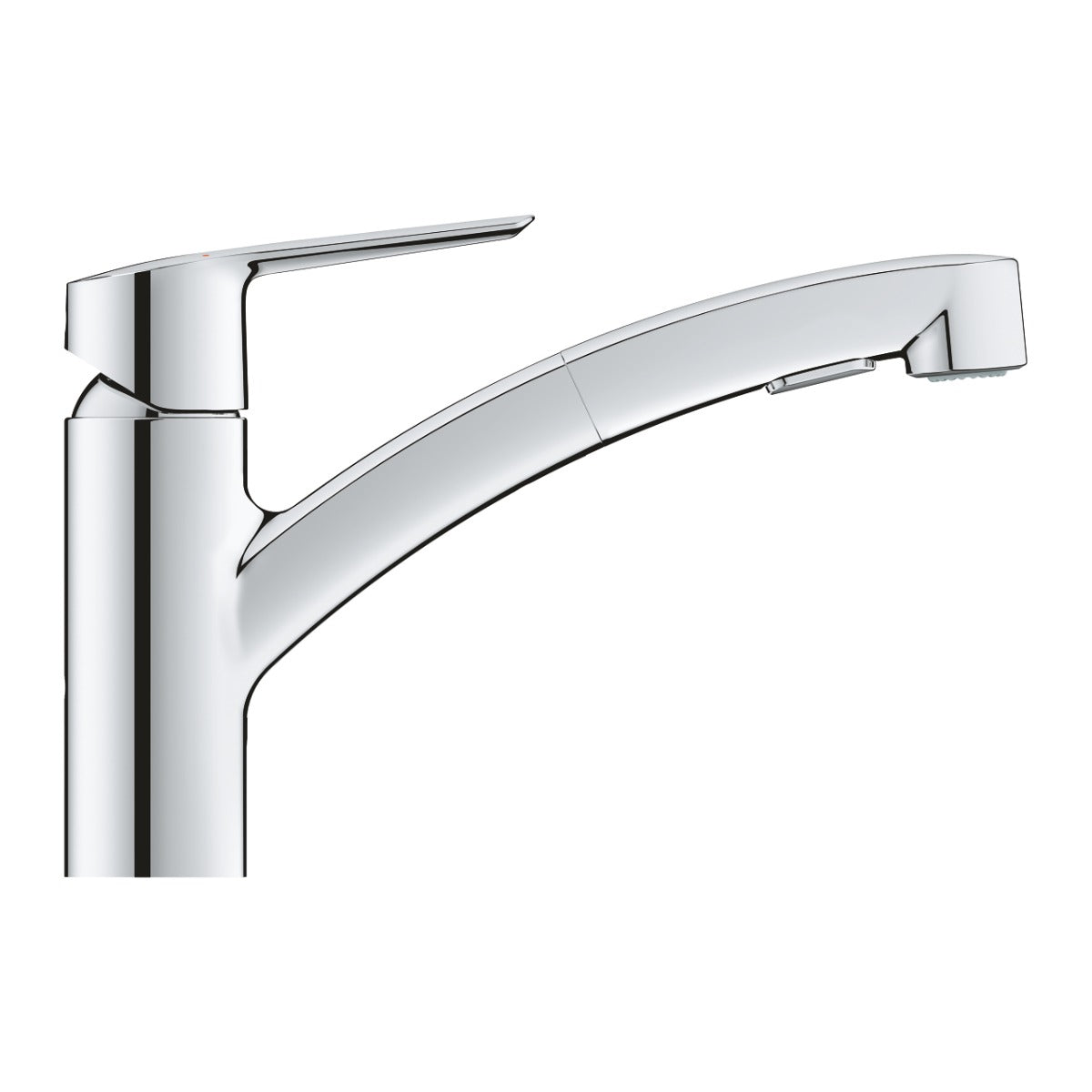 Baterie bucatarie Grohe Start, pipa pivotanta, 2 pulverizari, crom, furtunuri flexibile,model 2022- 30531001