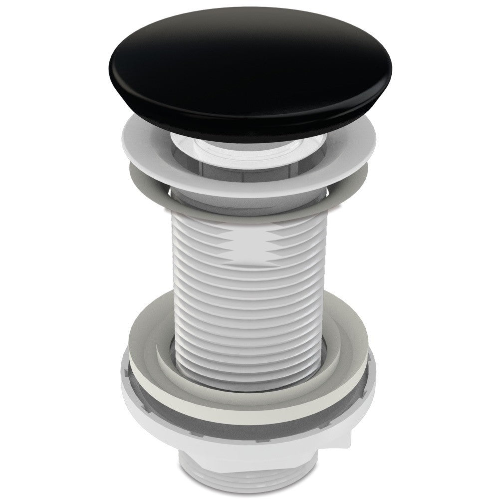 Ventil  Wirquin click-clack pentru lavoare fara preaplin, negru - 30950181