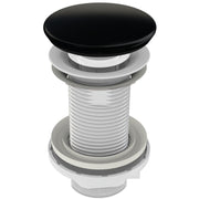 Ventil  Wirquin click-clack pentru lavoare fara preaplin, negru - 30950181