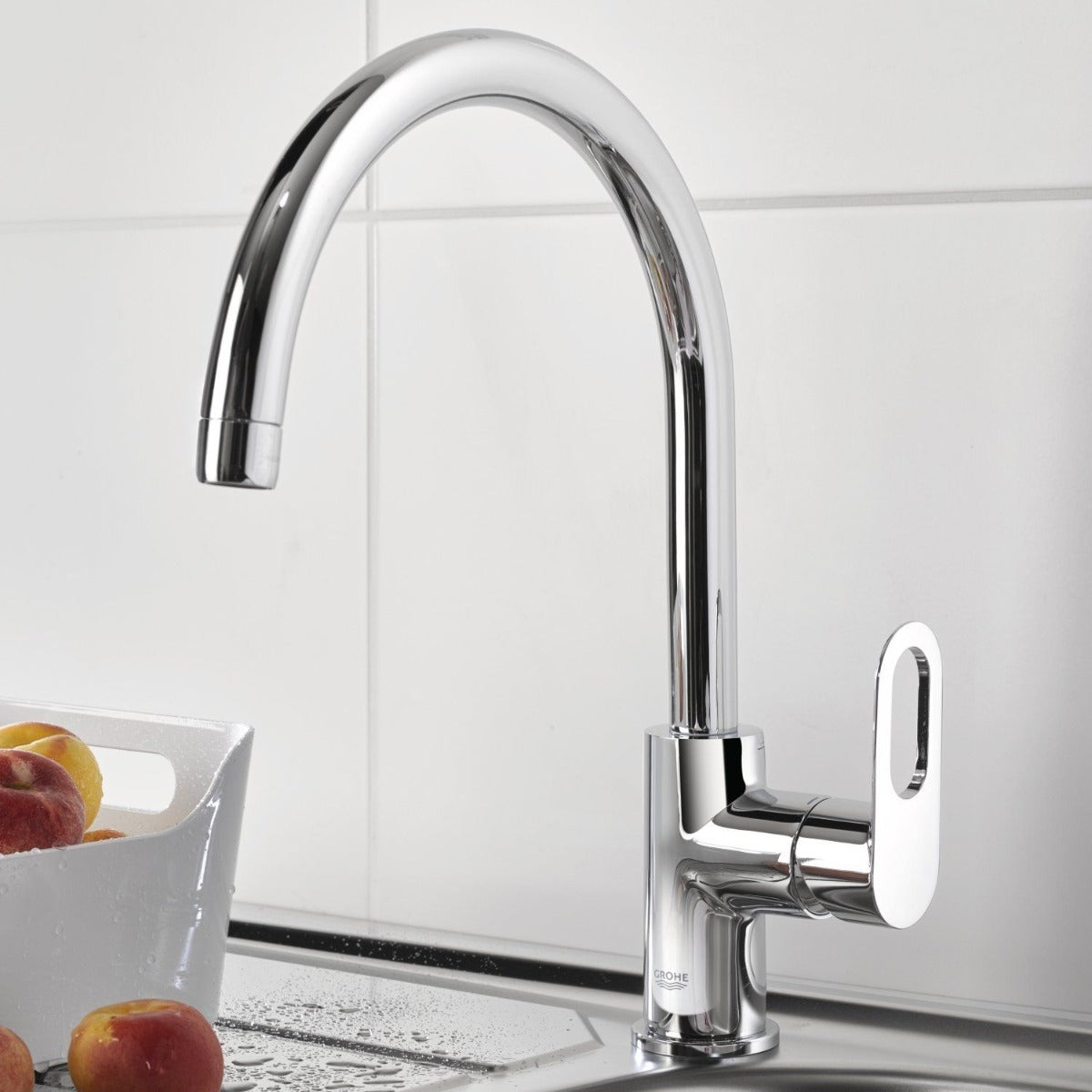 Baterie bucatarie Grohe Bauloop 31368000,pipa inalta,crom