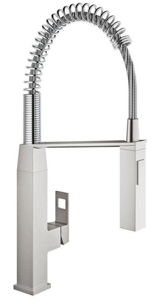 Baterie bucatarie Grohe Eurocube cu dus otel inoxidabil-31395DC0