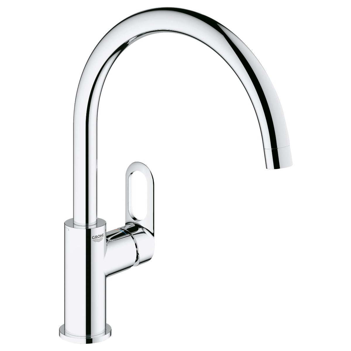 Baterie bucatarie Grohe Start Flow, cartus ceramic, pipa inalta, pivotanta, aerator, crom-31555001