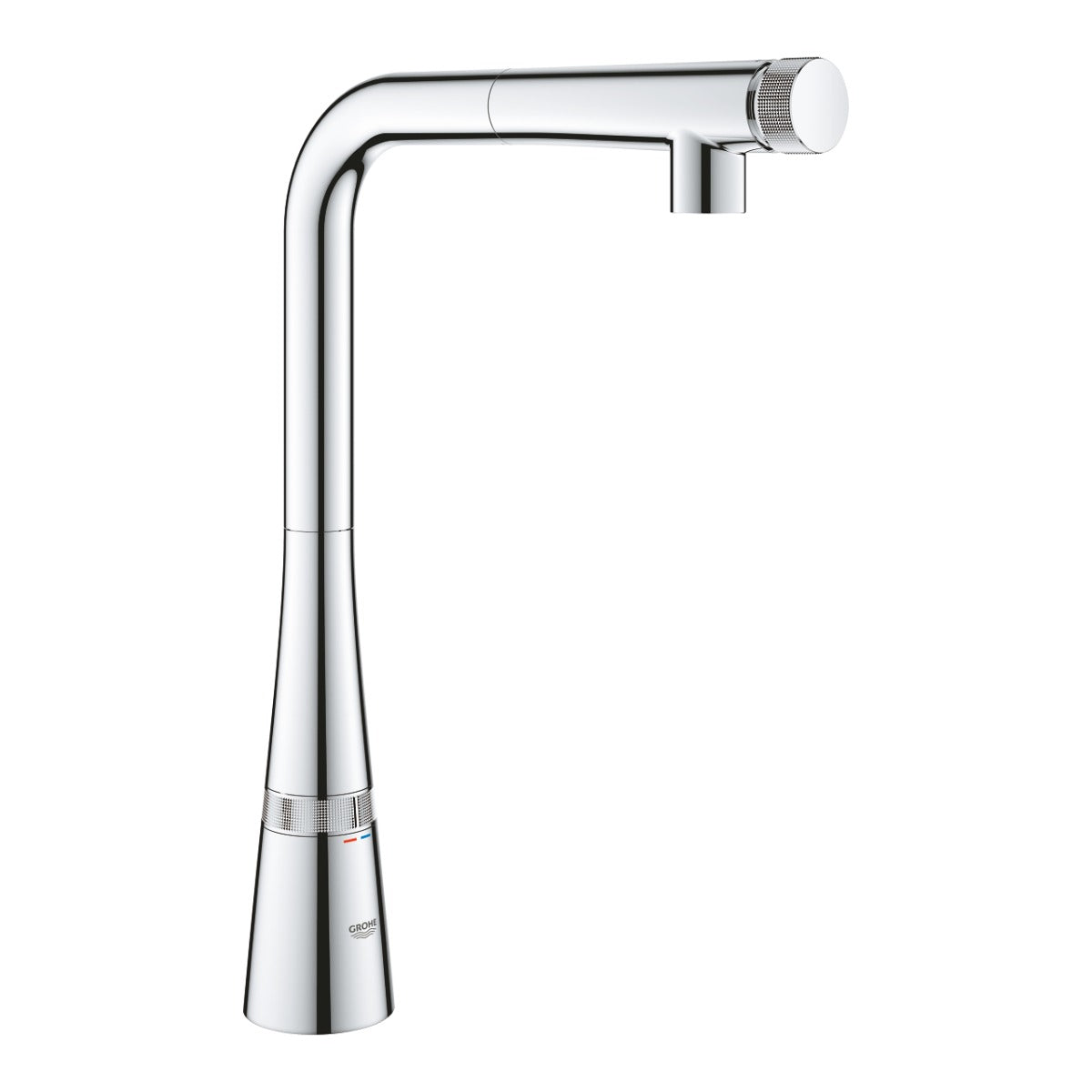 Baterie bucatarie Grohe Zedra Smart Control,suprafata cromata, furtune flexibile-31593002-baterii-lux.ro