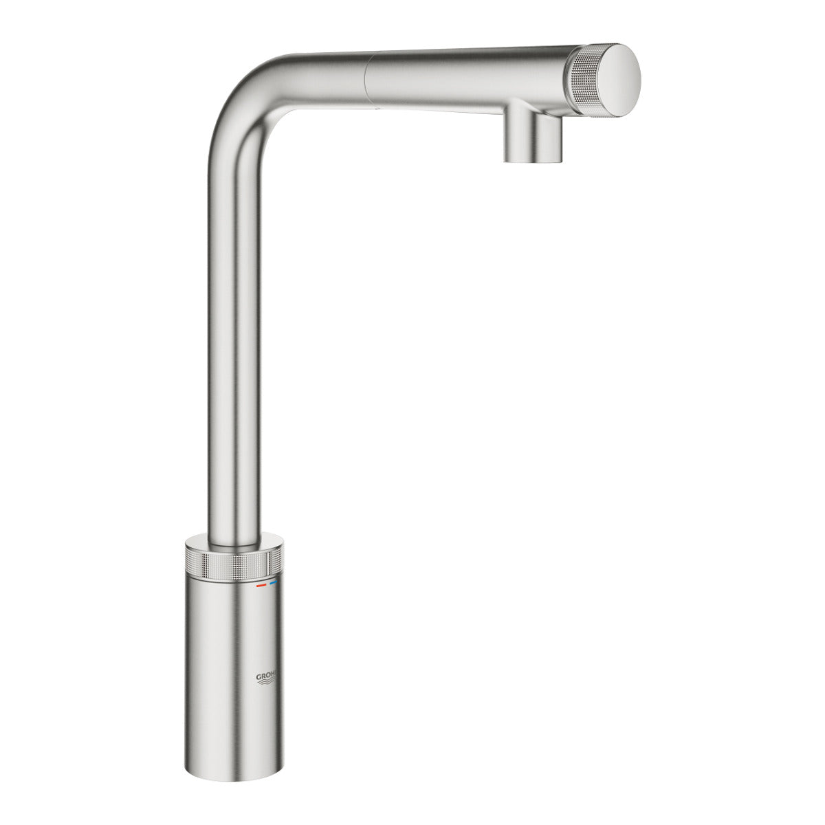 Baterie bucatarie Grohe Minta SmartControl, dus extractibil, pipa L, supersteel - 31613DC0