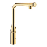Baterie de bucatarie Grohe Essence Smartcontrol, 3/8'', pipa inalta, dus extractabil, pivotanta, cool sunrise - 31615GL0
