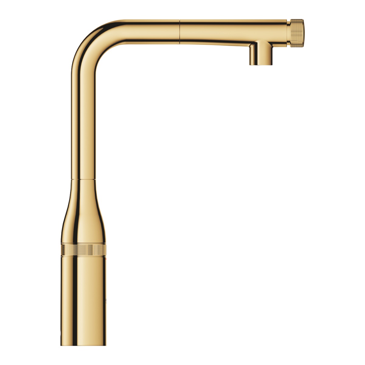 Baterie de bucatarie Grohe Essence Smartcontrol, 3/8'', pipa inalta, dus extractabil, pivotanta, cool sunrise - 31615GL0