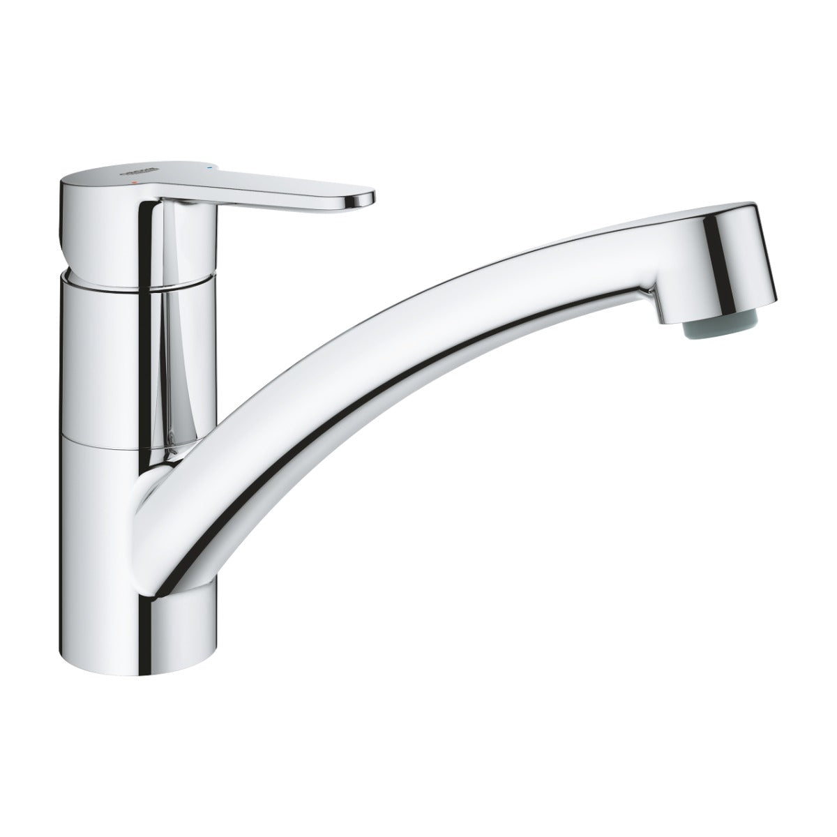 Baterie bucatarie Grohe BauEco, cartus ceramic, pipa pivotanta, aerator, Crom-31680000