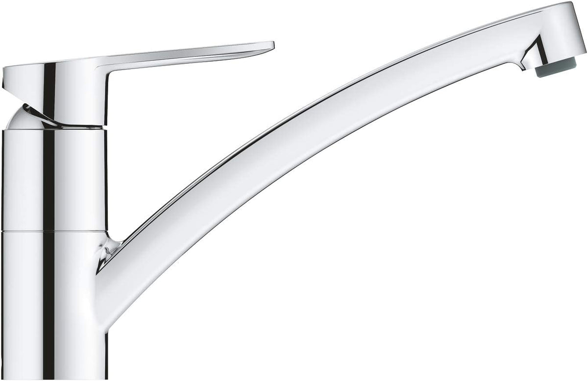 Baterie bucatarie Grohe StartEco, pipa joasa,crom, furtunuri flexibile-31685000