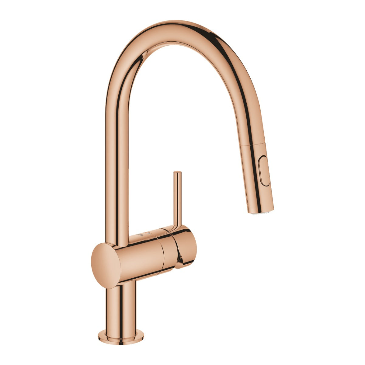 Baterie de bucatarie Grohe Minta , 3/8'', monocomanda, pipa inalta, dus extractabil, pivotanta, warm sunset - 32321DA2