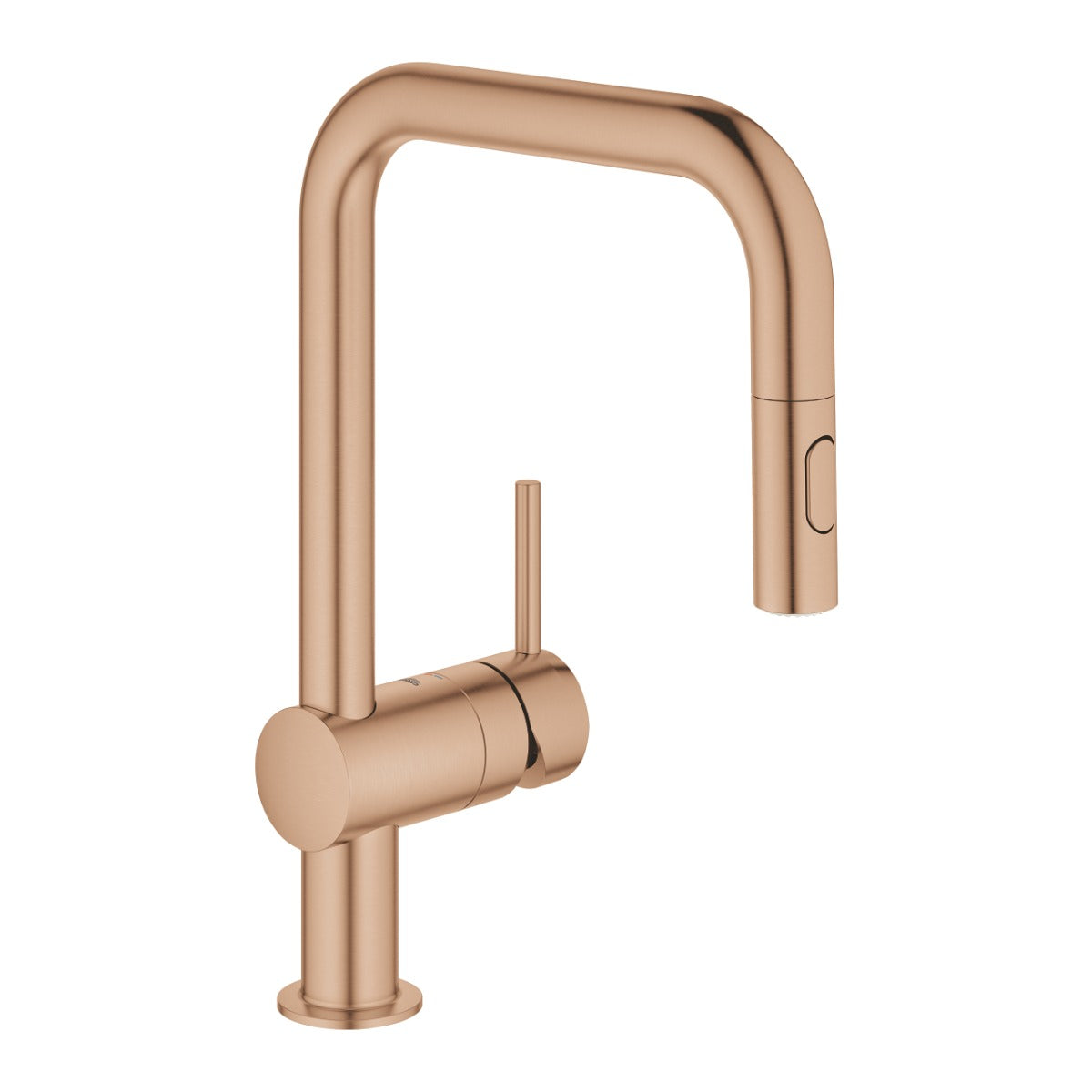 Baterie de bucatarie Grohe Minta , 3/8'', monocomanda, dus extractabil, pivotanta, , warm sunset - 32322DL2