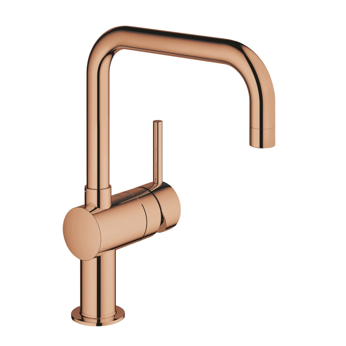 Baterie de bucatarie Grohe Minta , 3/8'', monocomanda, cartus ceramic, pivotanta, limitator, warm sunset - 32488DA0