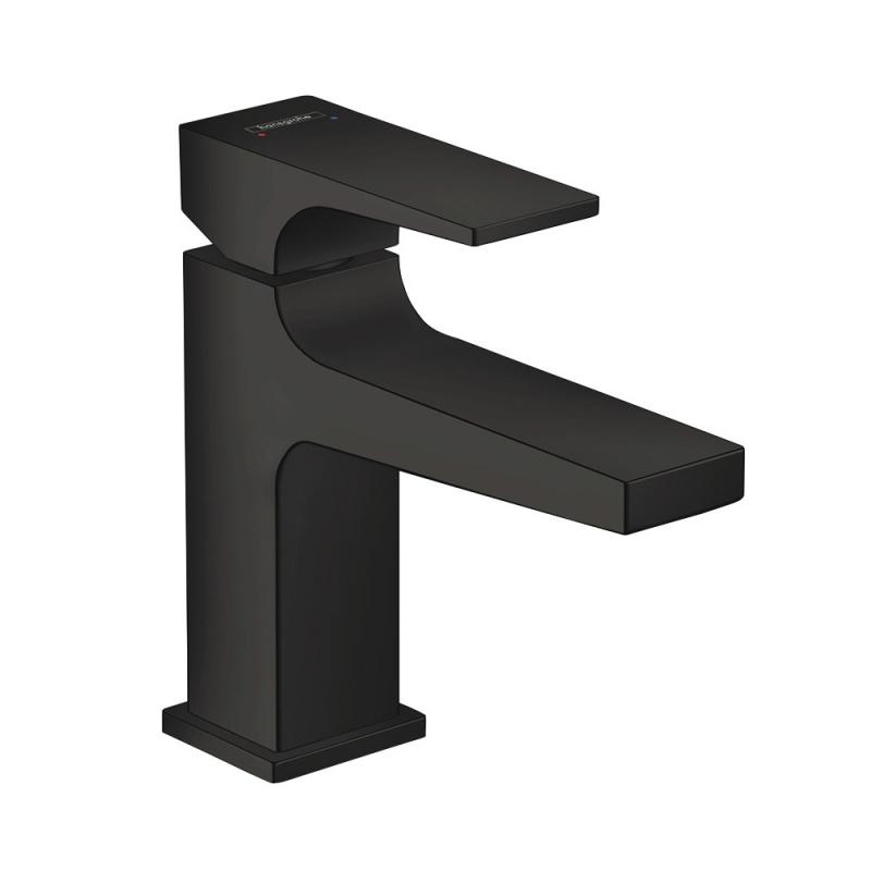 Baterie lavoar Hansgrohe Metropol, 3/8'', marimea M, monocomanda, ventil push to open, negru mat - 32500670