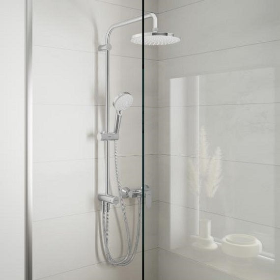 Coloana de dus cu comutator Hansgrohe Vernis Blend 200 Reno, fara baterie, crom - 26272000