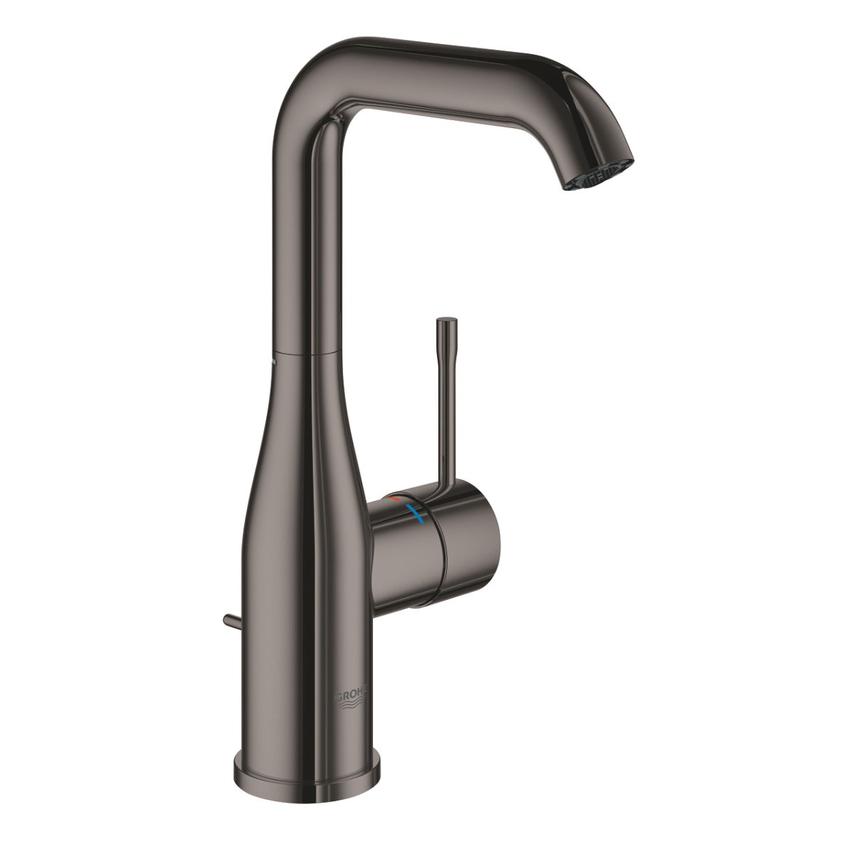 Baterie lavoar Grohe Essence, monocomanda, marimea L, cartus ceramic, pivotanta, limitator,hard graphite - 32628A01