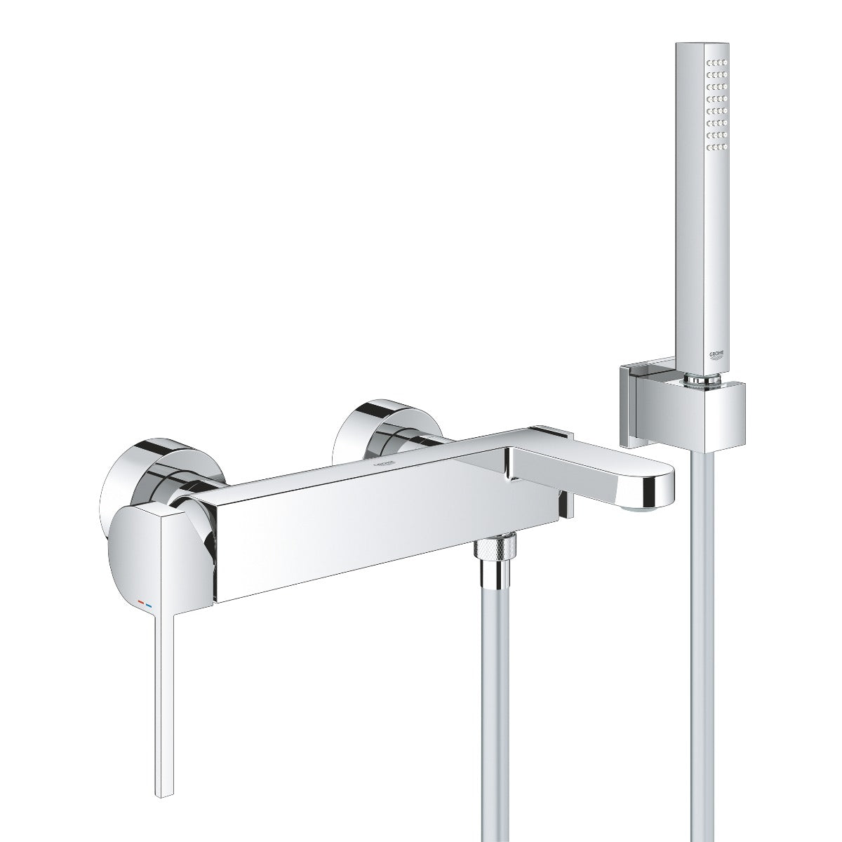 Set baterie cada Grohe Plus, dus inclus, furtun 1,5m, crom,monocomanda-33547003
