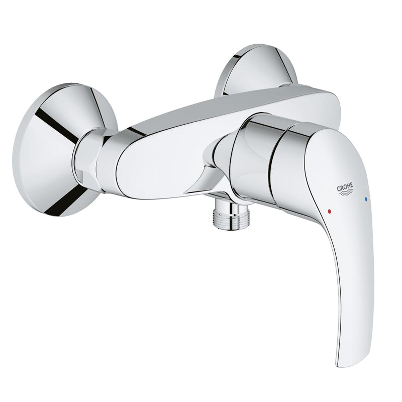 Pachet: Coloana dus Grohe New Tempesta 250,crom,montare pe perete, baterie cabina dus Eurosmart ( 26675001 ,33555002  )