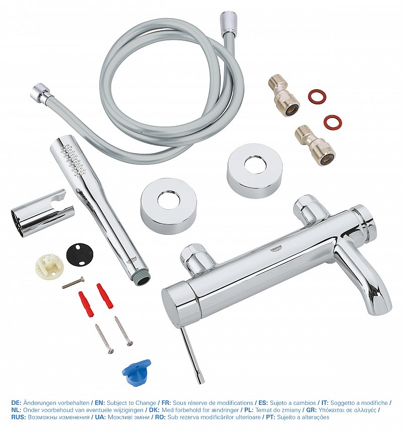 Baterie de cada cu set dus inclus, Grohe Essence New-33628001