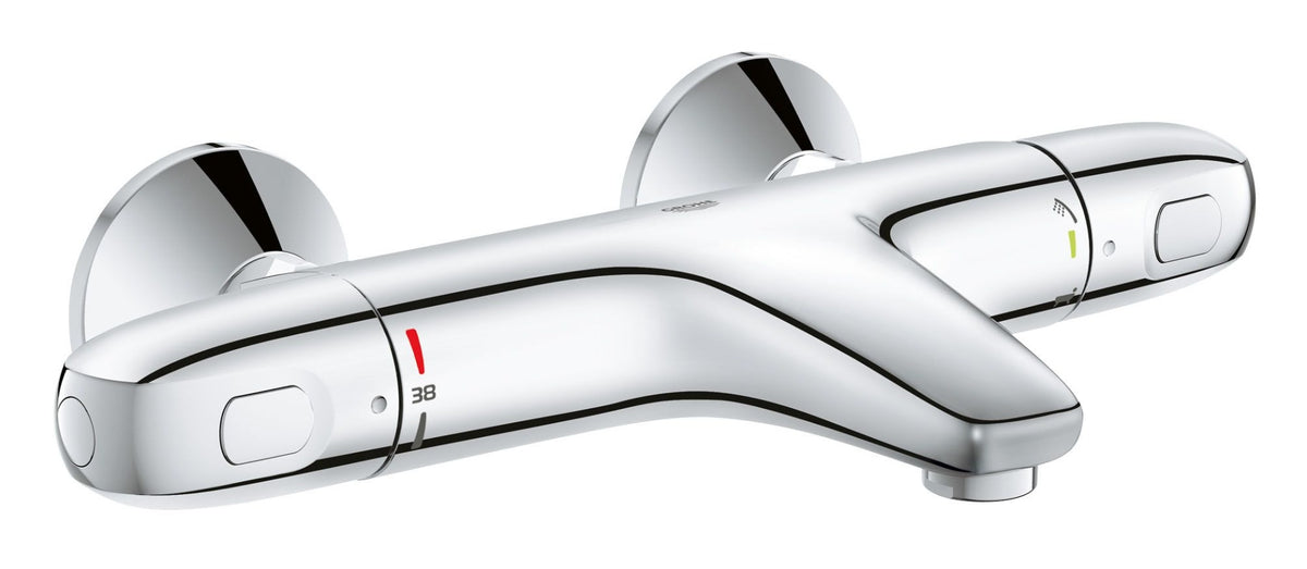 Coloana dus Grohe palarie 210 mm, crom, baterie cada/dus termostat Grohe 1000 (26382001,34155003)