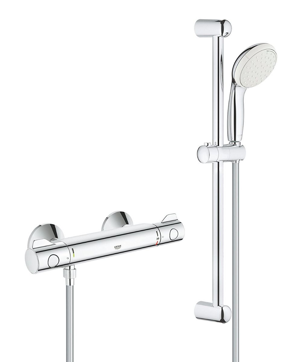 Baterie cabina dus termostat Grohe Grhtherm 800 set dus inclus(34565001) + savoniera(27596000)