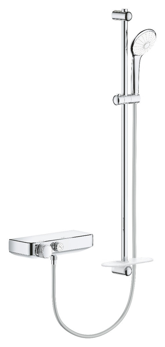 Baterie dus cu termostat Grohe SmartControl cu set de dus inclus,bara 900 mm - 34721000