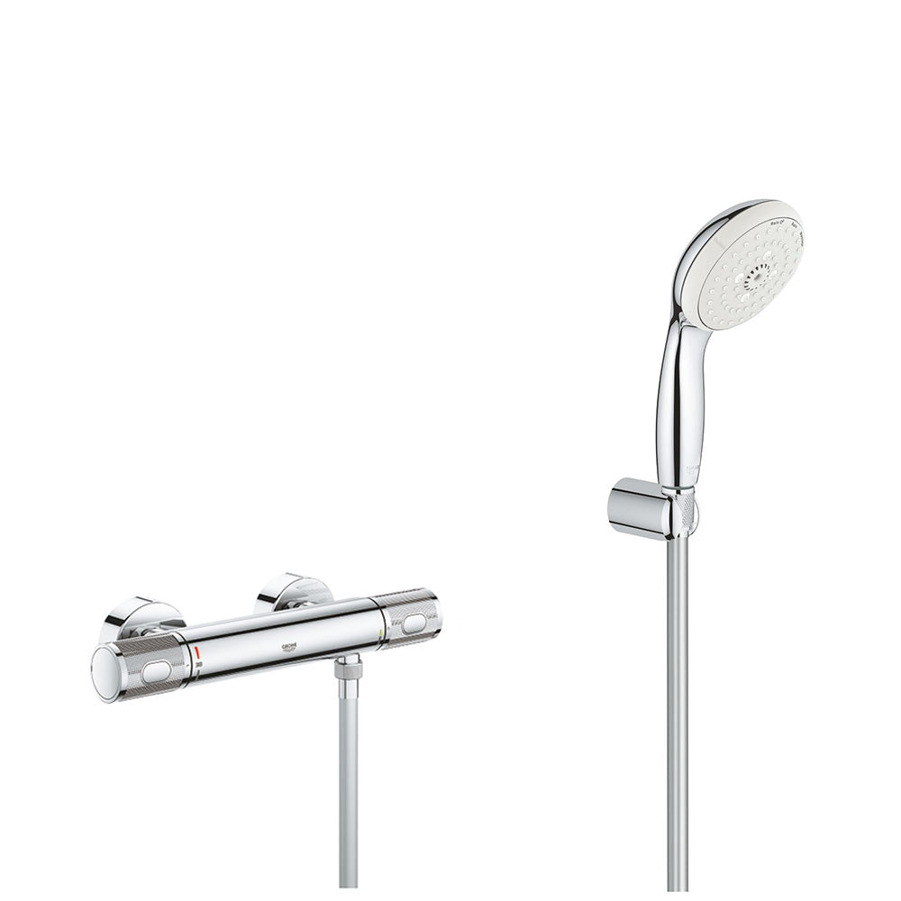 Set Baterie cabina dus termostat Grohe Grohtherm 1000 Performance, set dus 3 tipuri jet,porter(3477600,27849001)