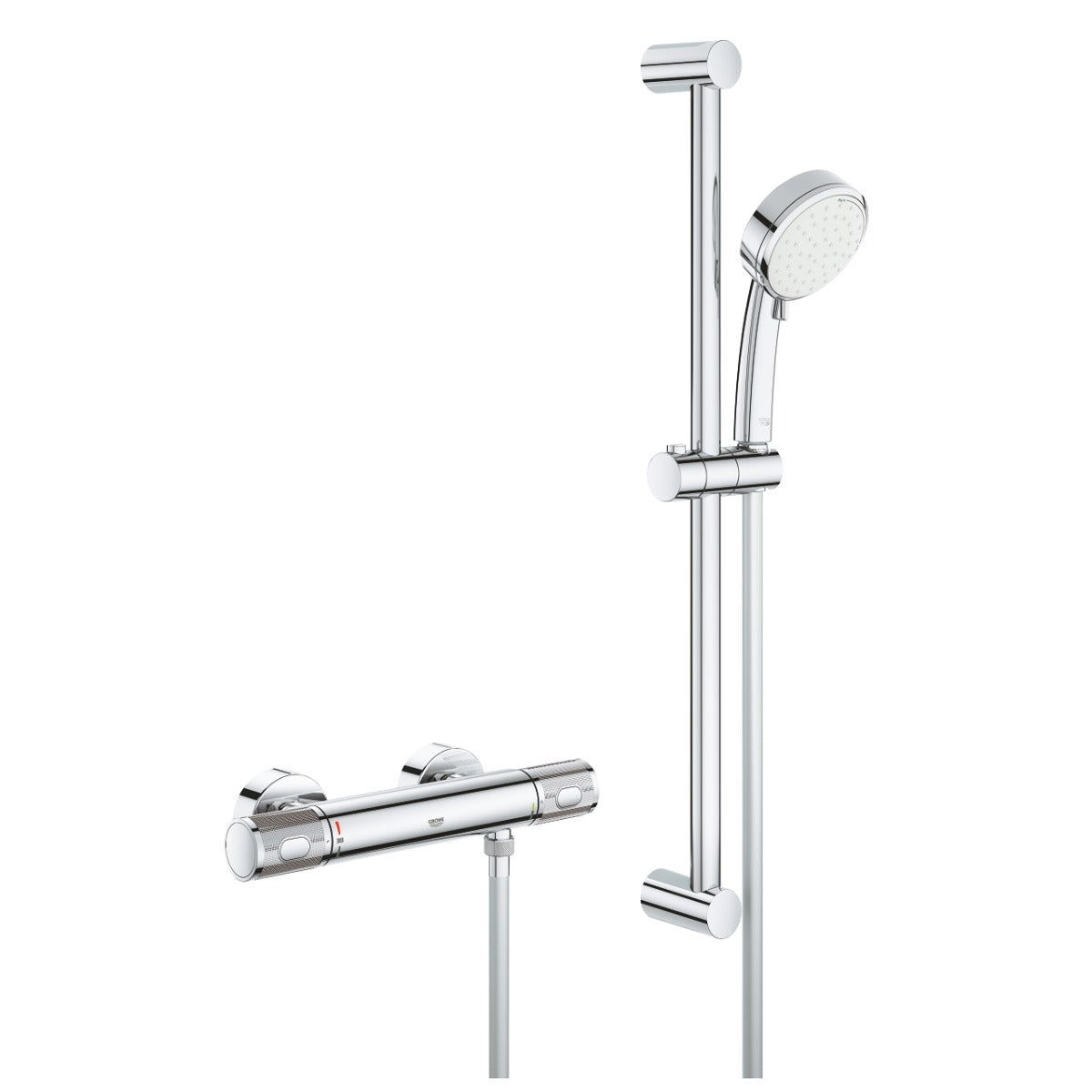 Baterie cabina dus Grohe Grohtherm 1000 Performance,termostat,crom,montare perete,set dus-34783000