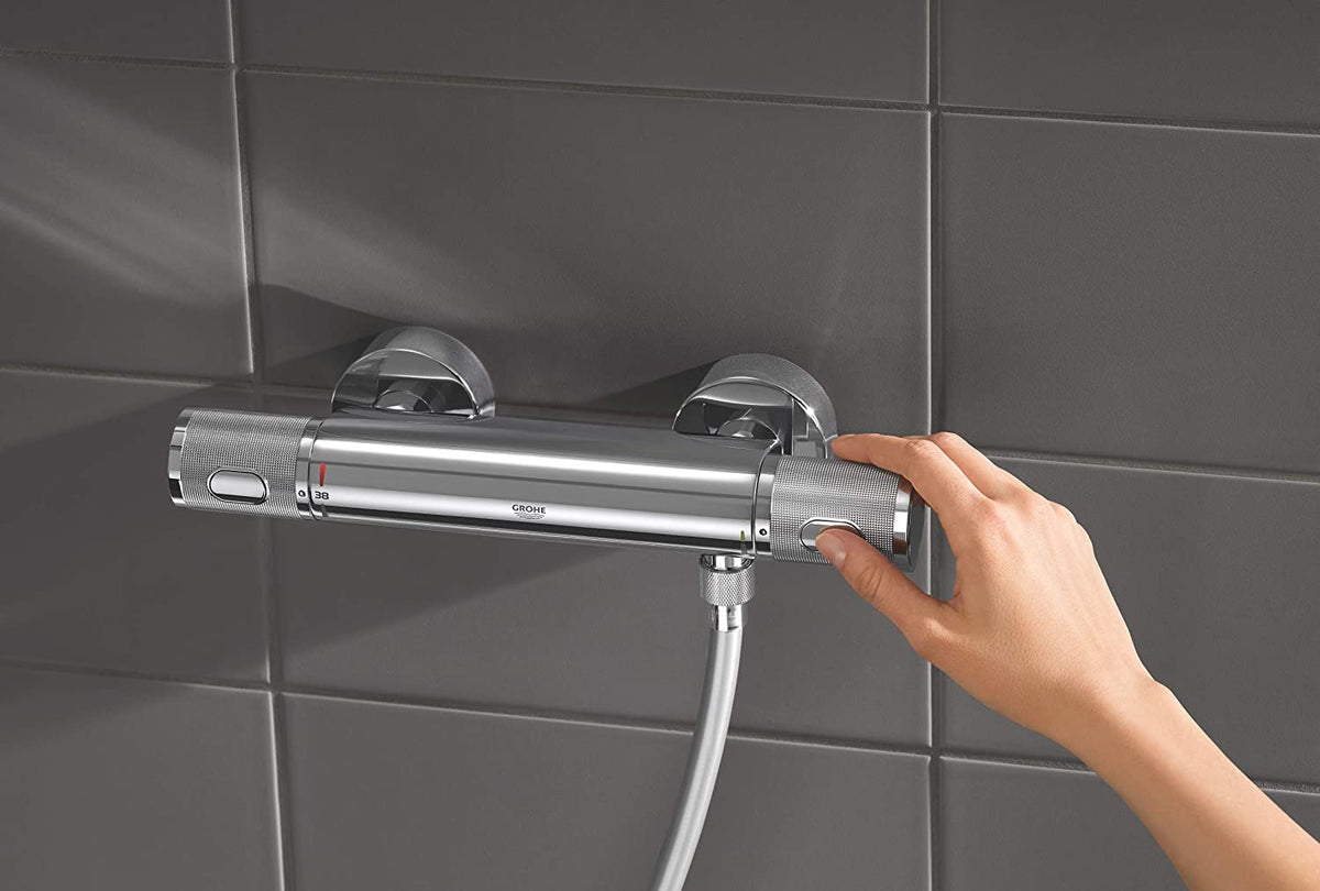 Baterie cabina dus Grohe Precision Performance,termostat,crom,montare perete-34790000