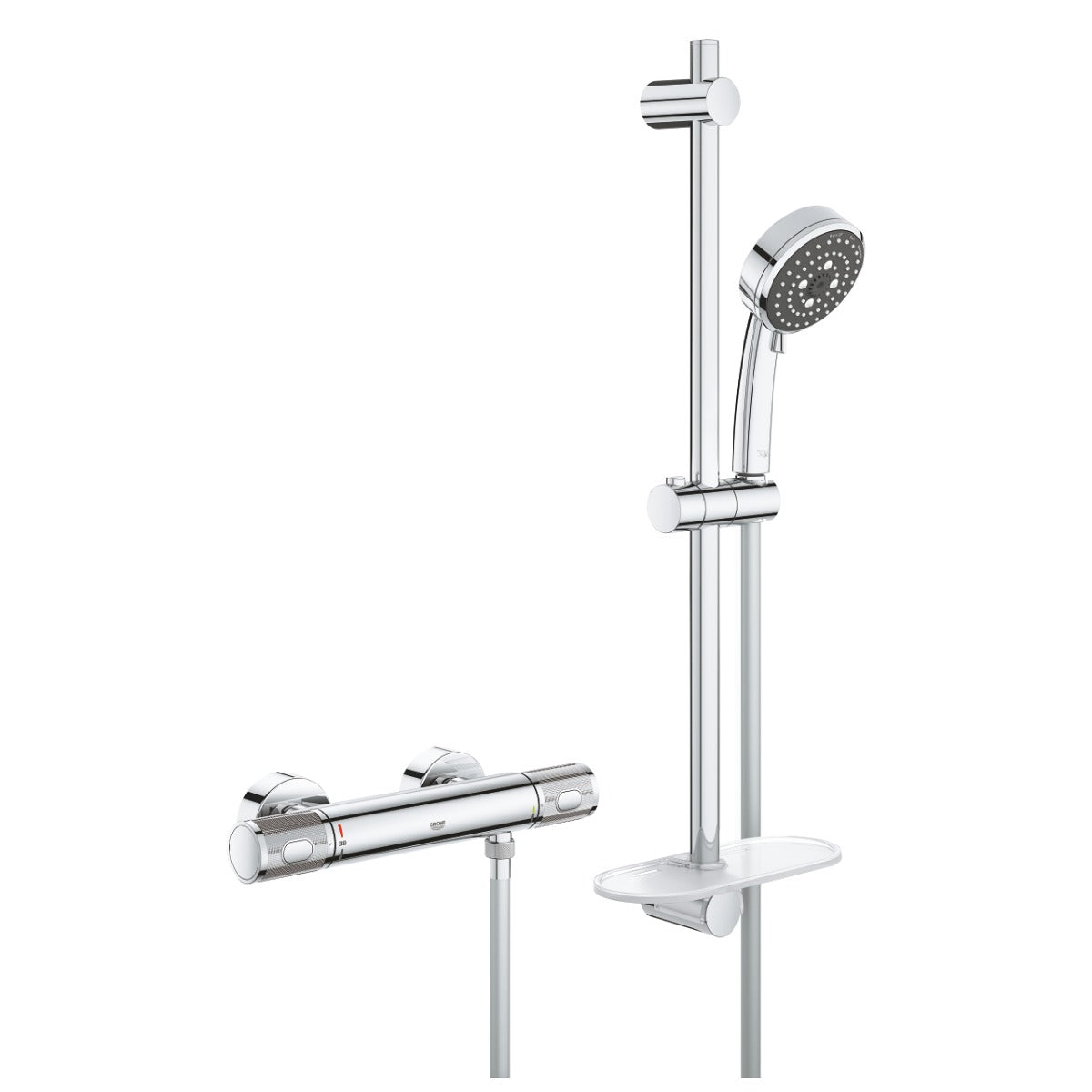 Baterie cabina dus Grohe Precision, termostat, set de dus, savoniera incluse-34791000