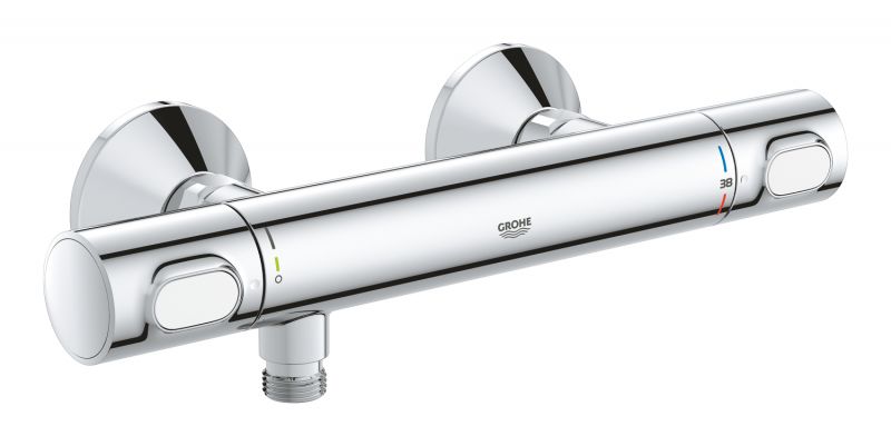 Baterie cabina dus Grohe Precision Flow, termostat, cromat,filtru impuritati-34840000