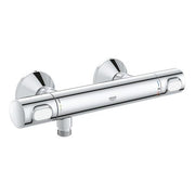 Coloana dus Grohe Vitalio palarie patrata 25 cm, baterie cabina dus termostat Precision Flow (26698000 ,34840000)