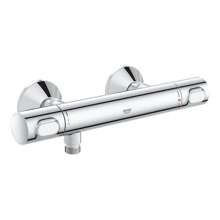 Coloana dus Grohe Vitalio palarie patrata 25 cm, baterie cabina dus termostat Precision Flow (26698000 ,34840000)