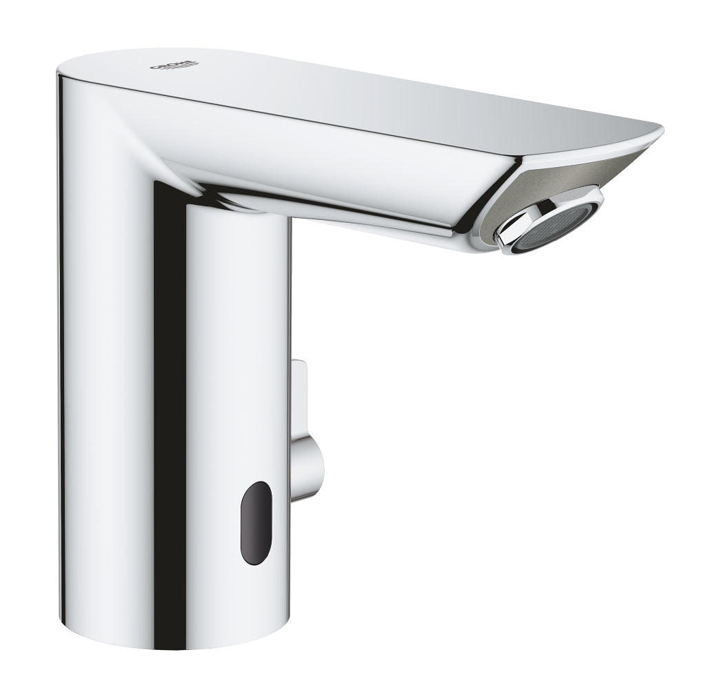 Baterie lavoar senzor Grohe Bau Cosmo E, cu mixare, crom, furtune flexibile-36451000