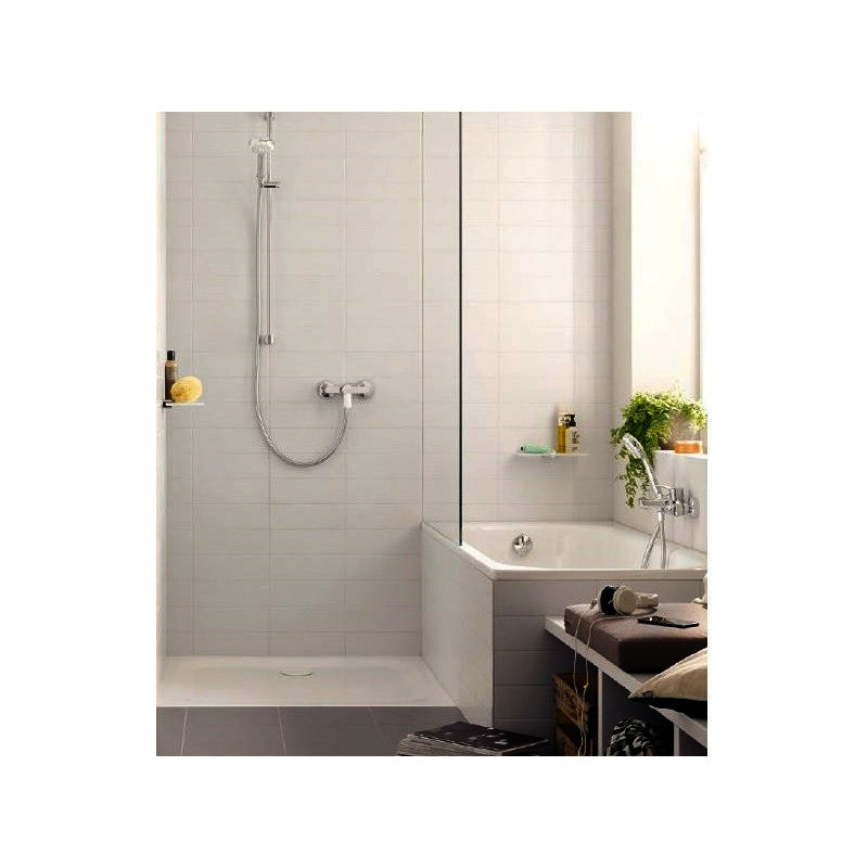 Baterie dus Kludi Pure & Easy, monocomanda, crom - 378410565