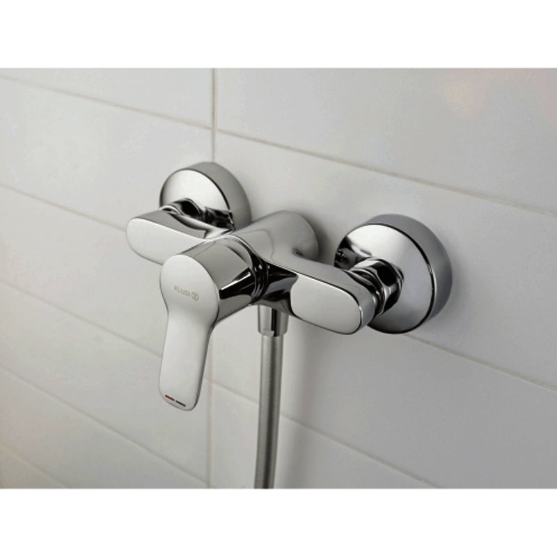 Baterie dus Kludi Pure & Easy, monocomanda, crom - 378410565