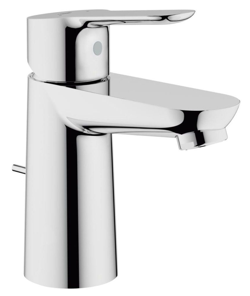 Pachet complet baterii baie Grohe Bau Edge marimea S(23328000,23334000,27853001), suport hartie igienica Essentials (40367001)