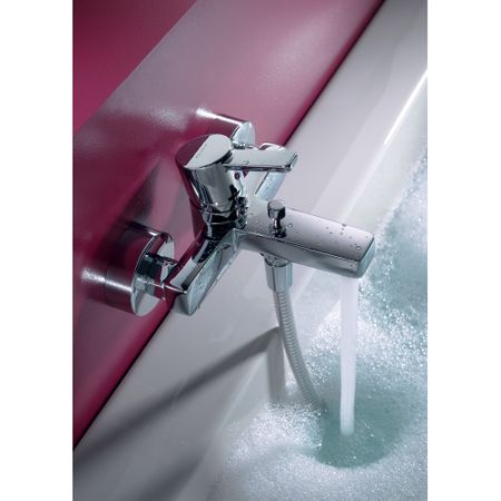 Baterie cada,dus Kludi Zenta,crom, montare pe perete-386700575