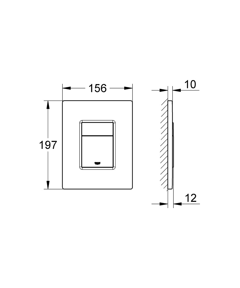 Placa actionare WC Grohe Skate Cosmopolitan,culoare alb-38732SH0